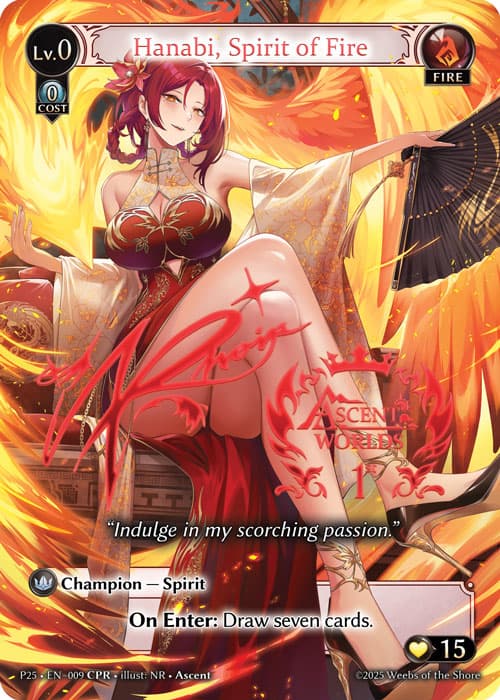 Hanabi, Spirit of Fire